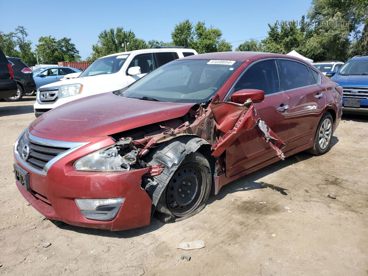 2015 Nissan Altima 2.5 Красный vin: 1N4AL3AP2FN380307