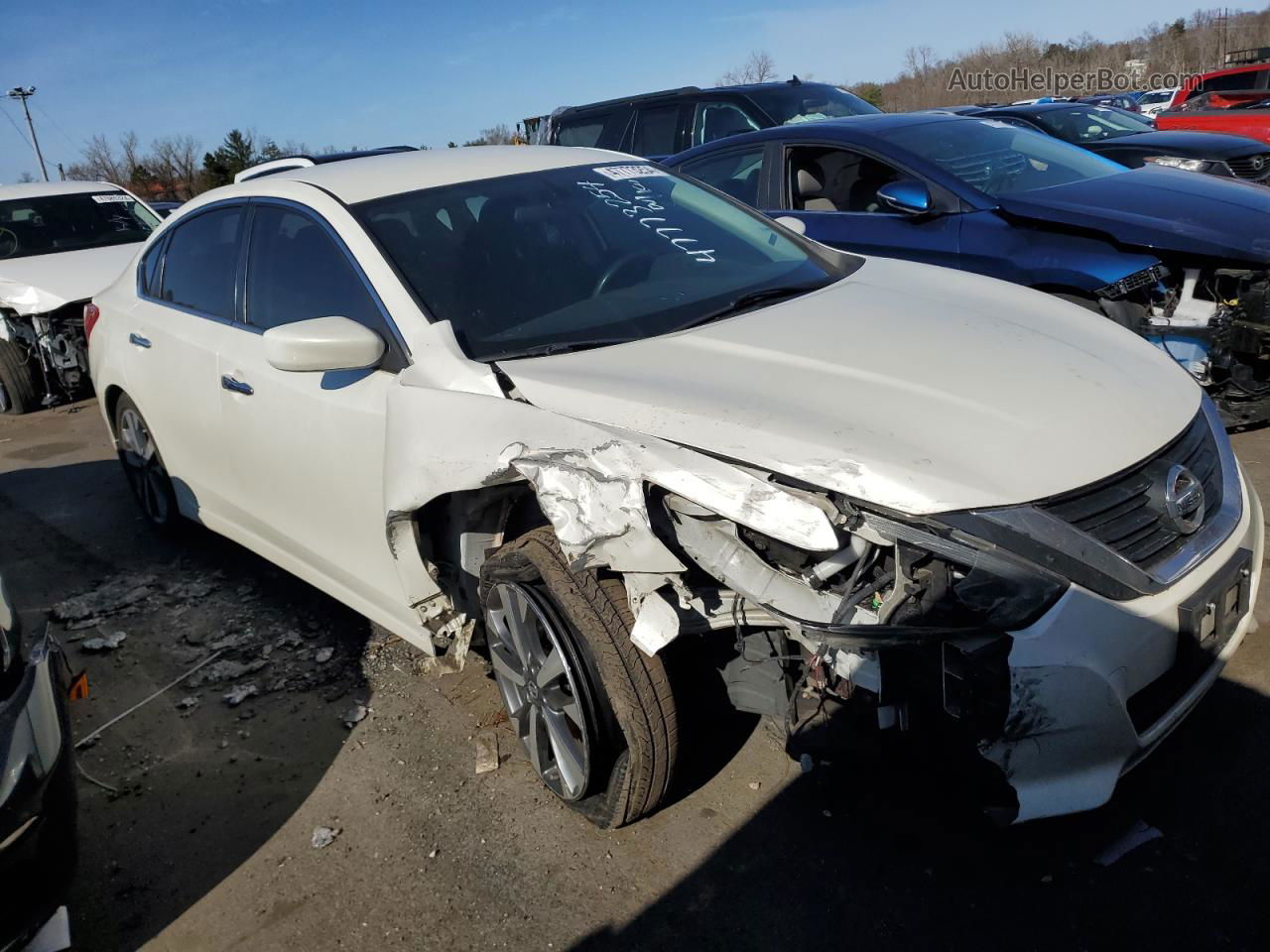 2016 Nissan Altima 2.5 White vin: 1N4AL3AP2GC282584