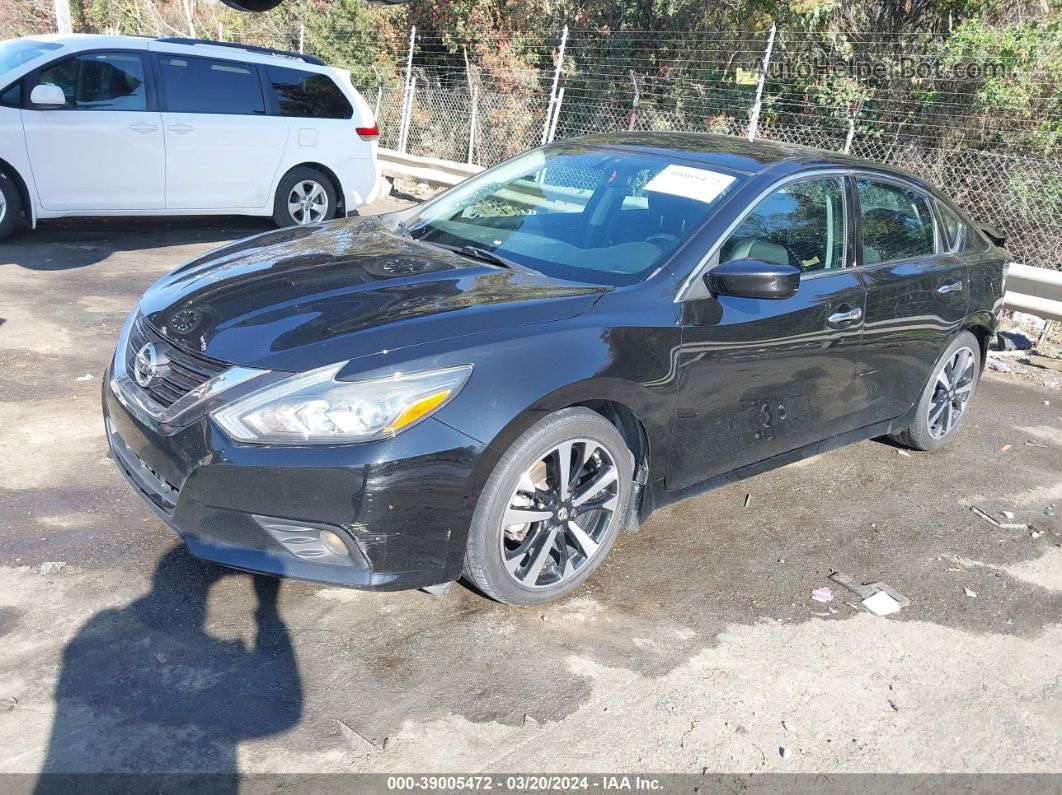 2018 Nissan Altima 2.5 Sr Black vin: 1N4AL3AP2JC153543