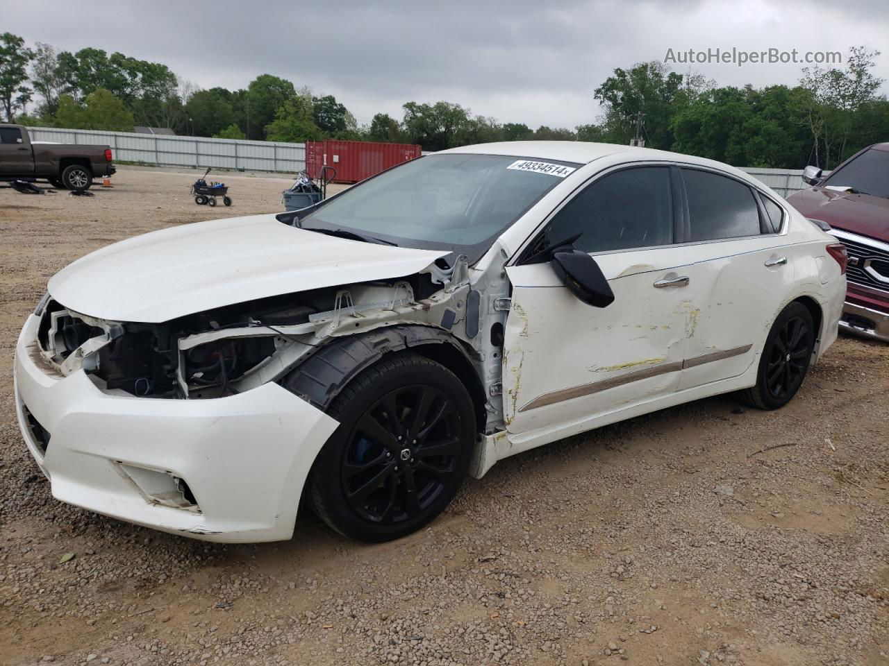 2018 Nissan Altima 2.5 White vin: 1N4AL3AP2JC273178