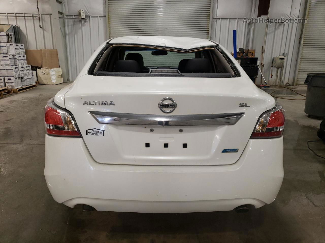 2014 Nissan Altima 2.5 White vin: 1N4AL3AP3EC137390