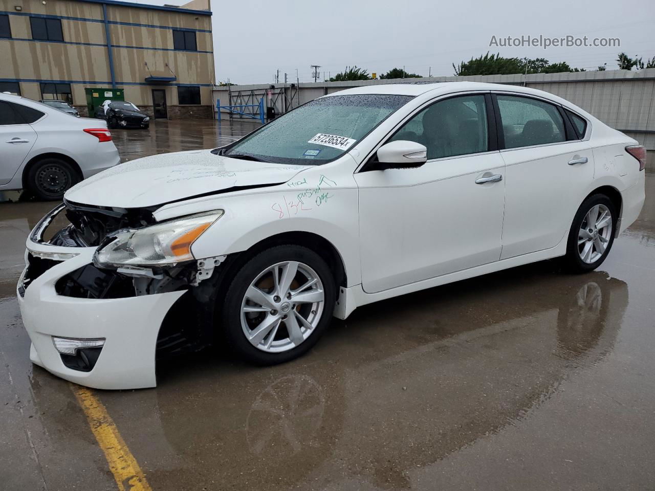 2014 Nissan Altima 2.5 White vin: 1N4AL3AP3EC901495