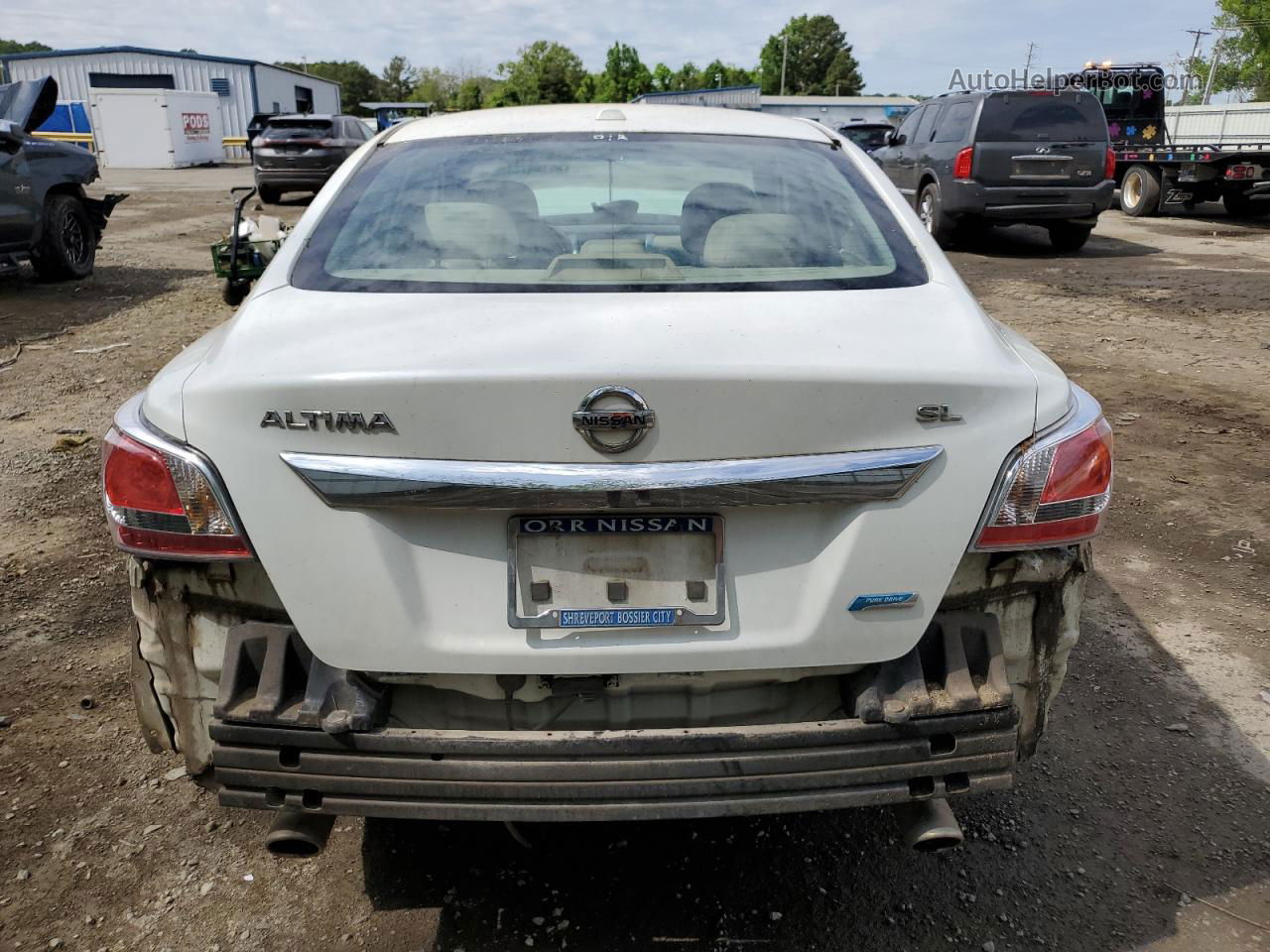 2014 Nissan Altima 2.5 White vin: 1N4AL3AP3EN249272