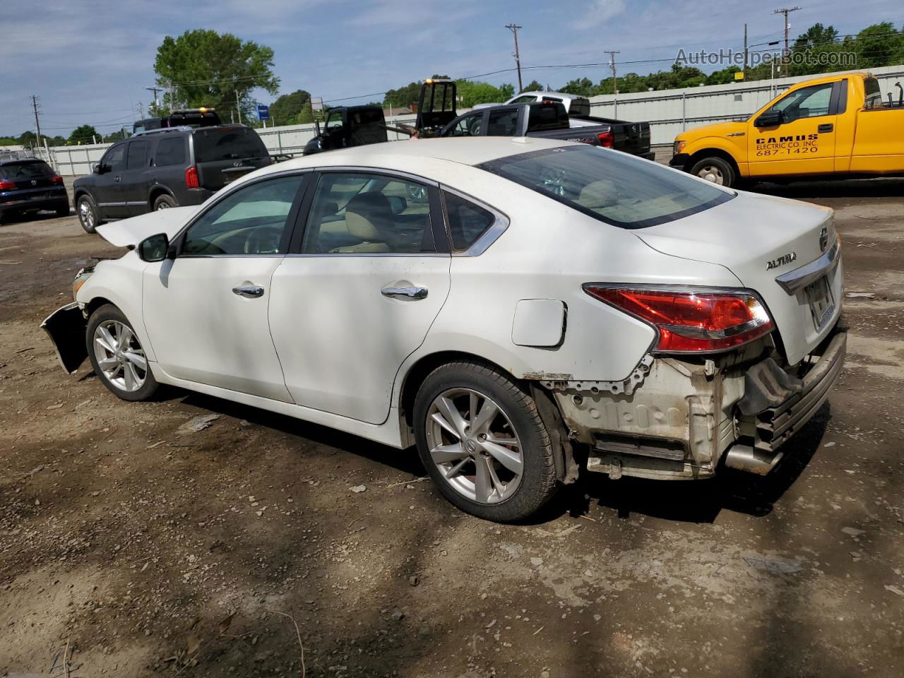 2014 Nissan Altima 2.5 White vin: 1N4AL3AP3EN249272