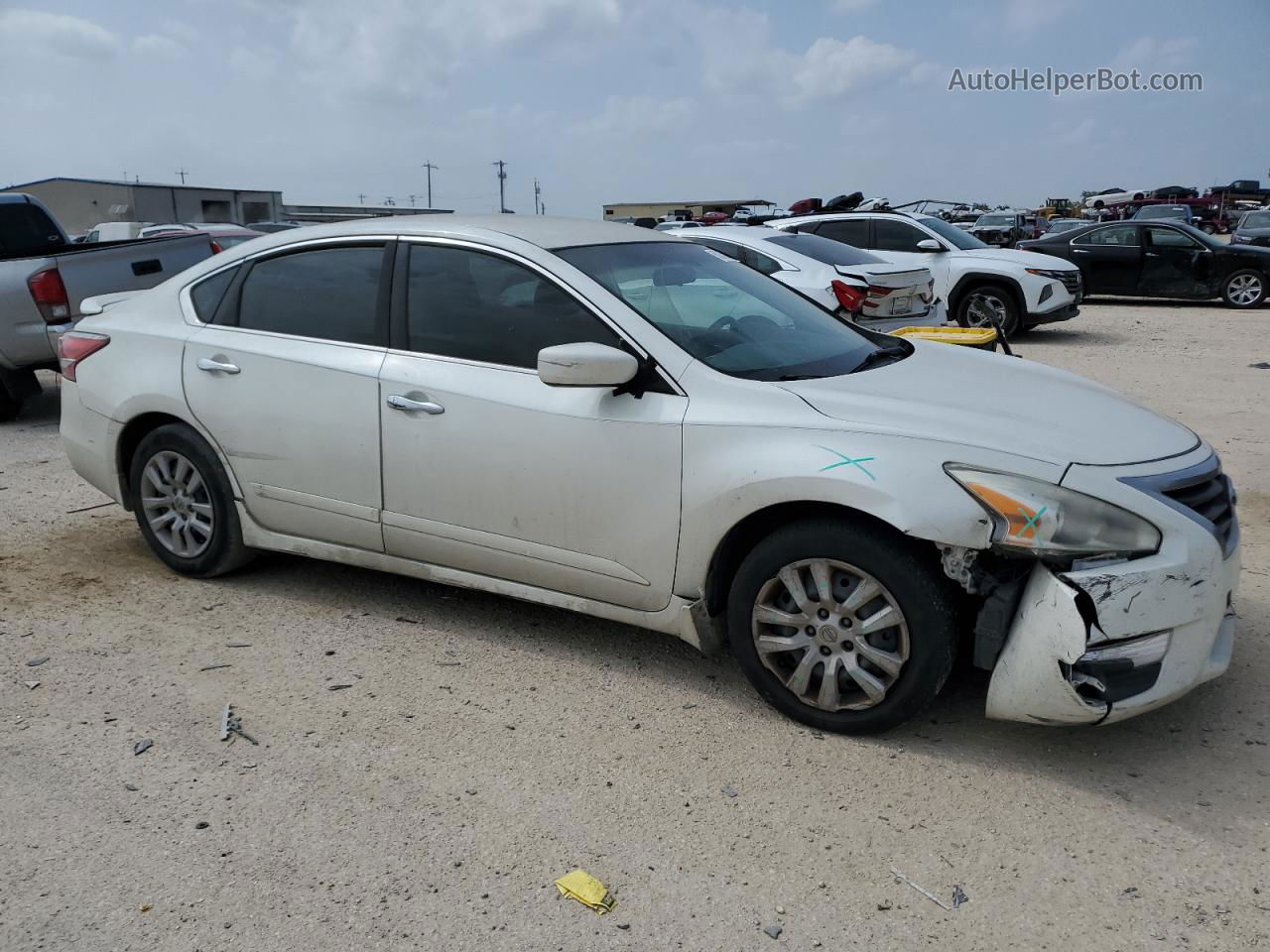 2014 Nissan Altima 2.5 White vin: 1N4AL3AP3EN348206