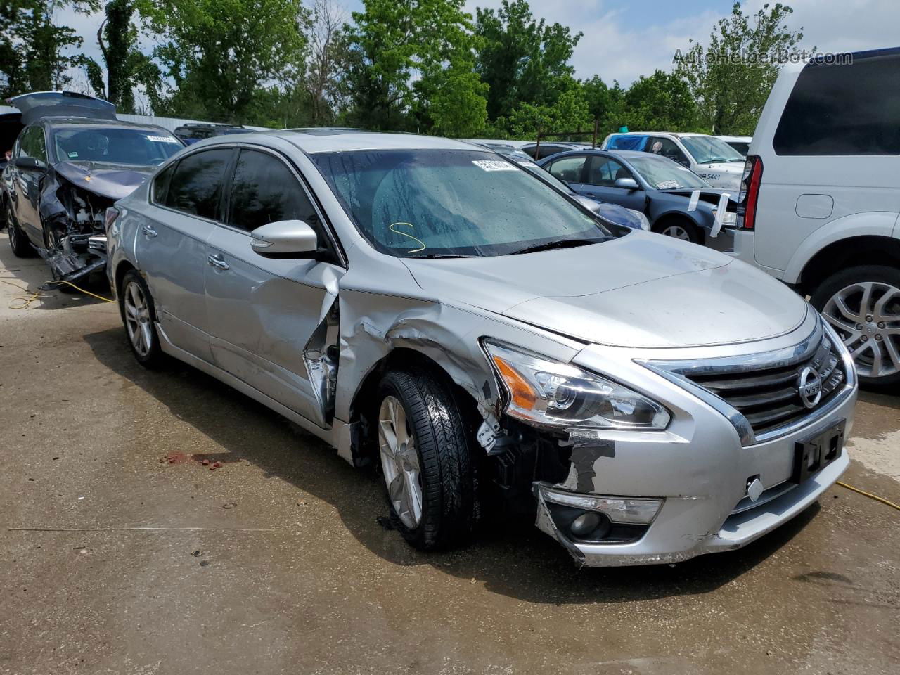 2015 Nissan Altima 2.5 Серебряный vin: 1N4AL3AP3FC143434