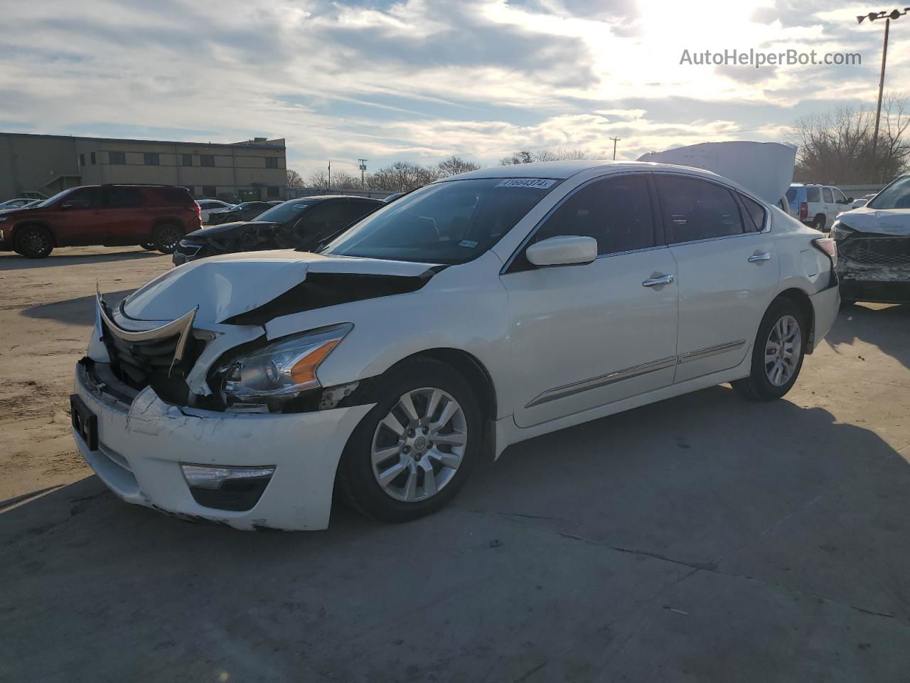 2015 Nissan Altima 2.5 White vin: 1N4AL3AP3FC202742