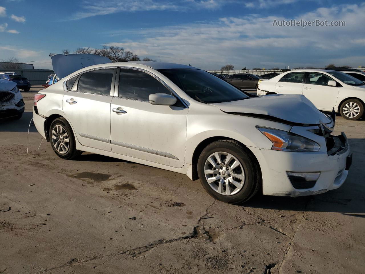 2015 Nissan Altima 2.5 White vin: 1N4AL3AP3FC202742