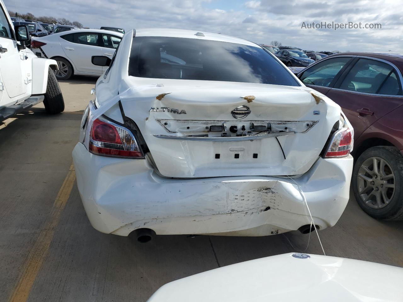 2015 Nissan Altima 2.5 White vin: 1N4AL3AP3FC202742