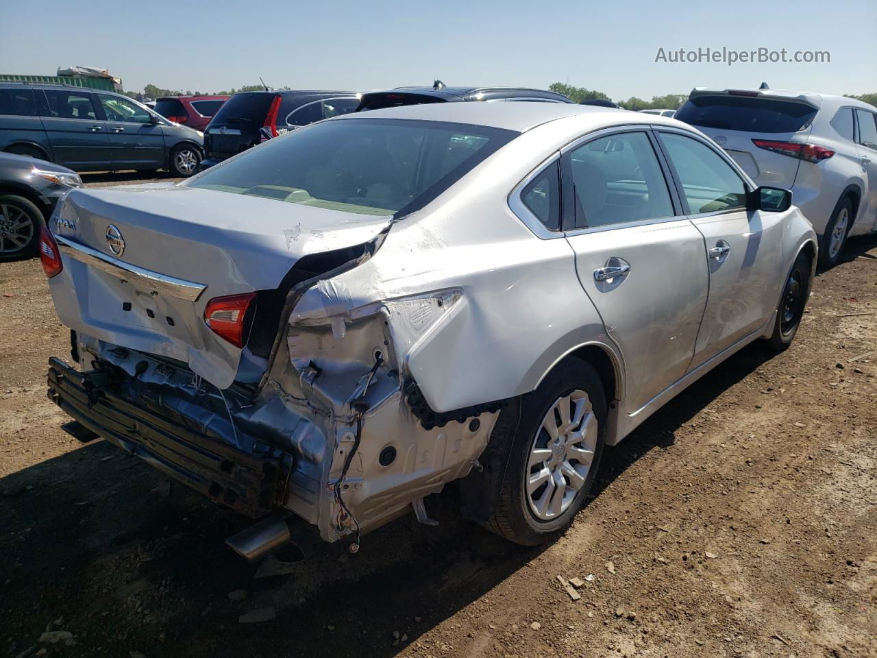 2016 Nissan Altima 2.5 Silver vin: 1N4AL3AP3GN346894