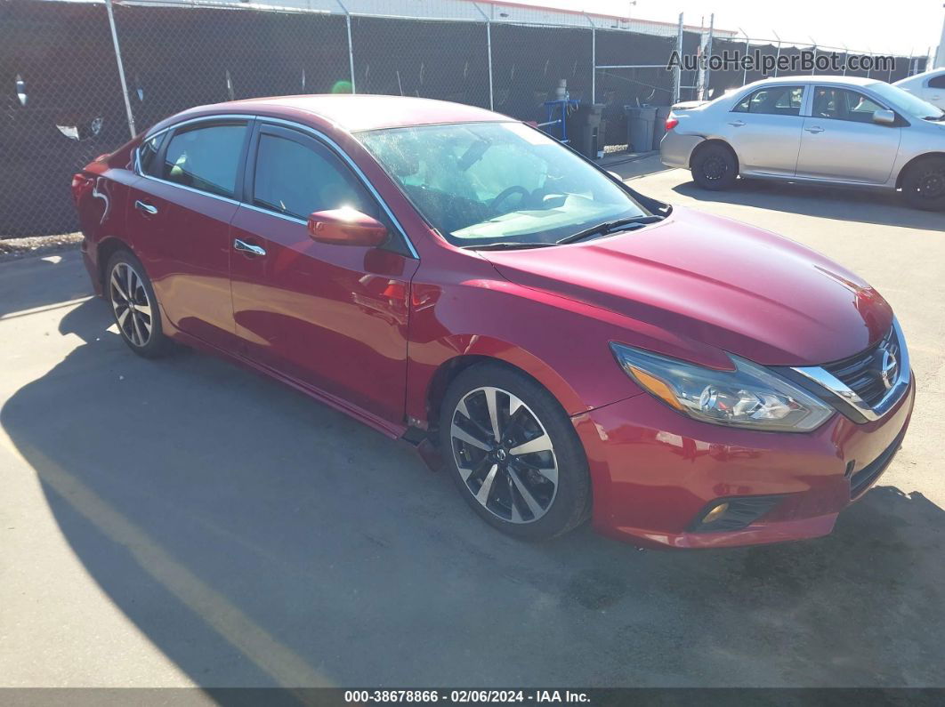 2018 Nissan Altima 2.5 Sr Burgundy vin: 1N4AL3AP3JC114217