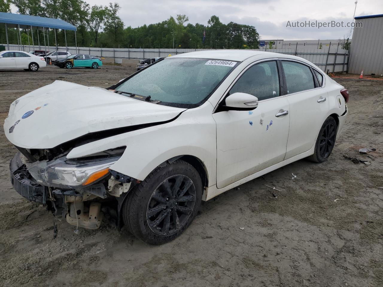 2018 Nissan Altima 2.5 White vin: 1N4AL3AP3JC181562