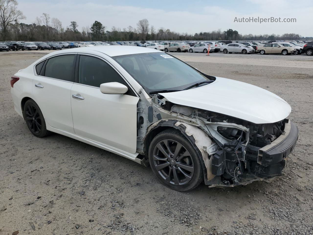 2018 Nissan Altima 2.5 White vin: 1N4AL3AP3JC292676