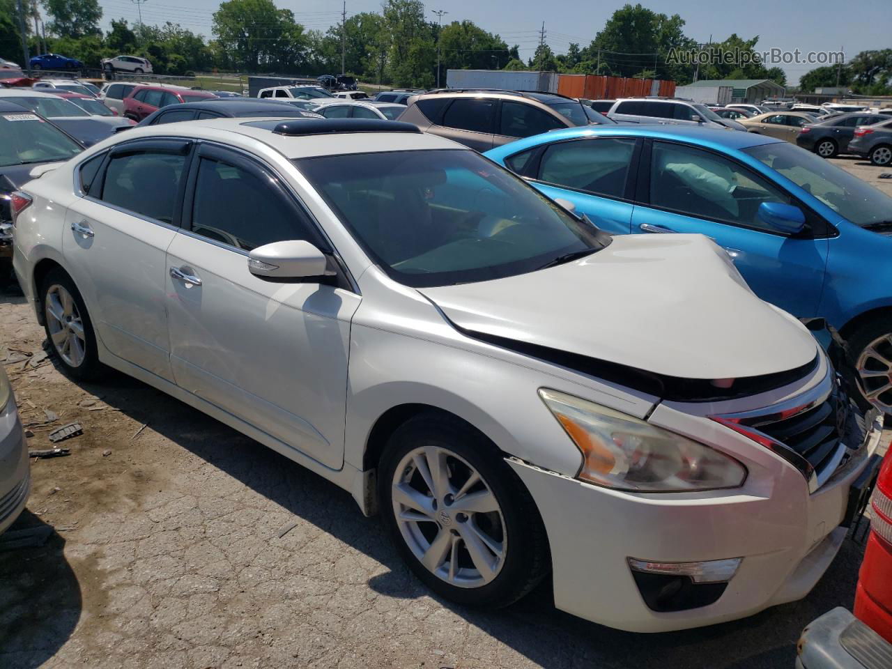 2014 Nissan Altima 2.5 White vin: 1N4AL3AP4EC409705