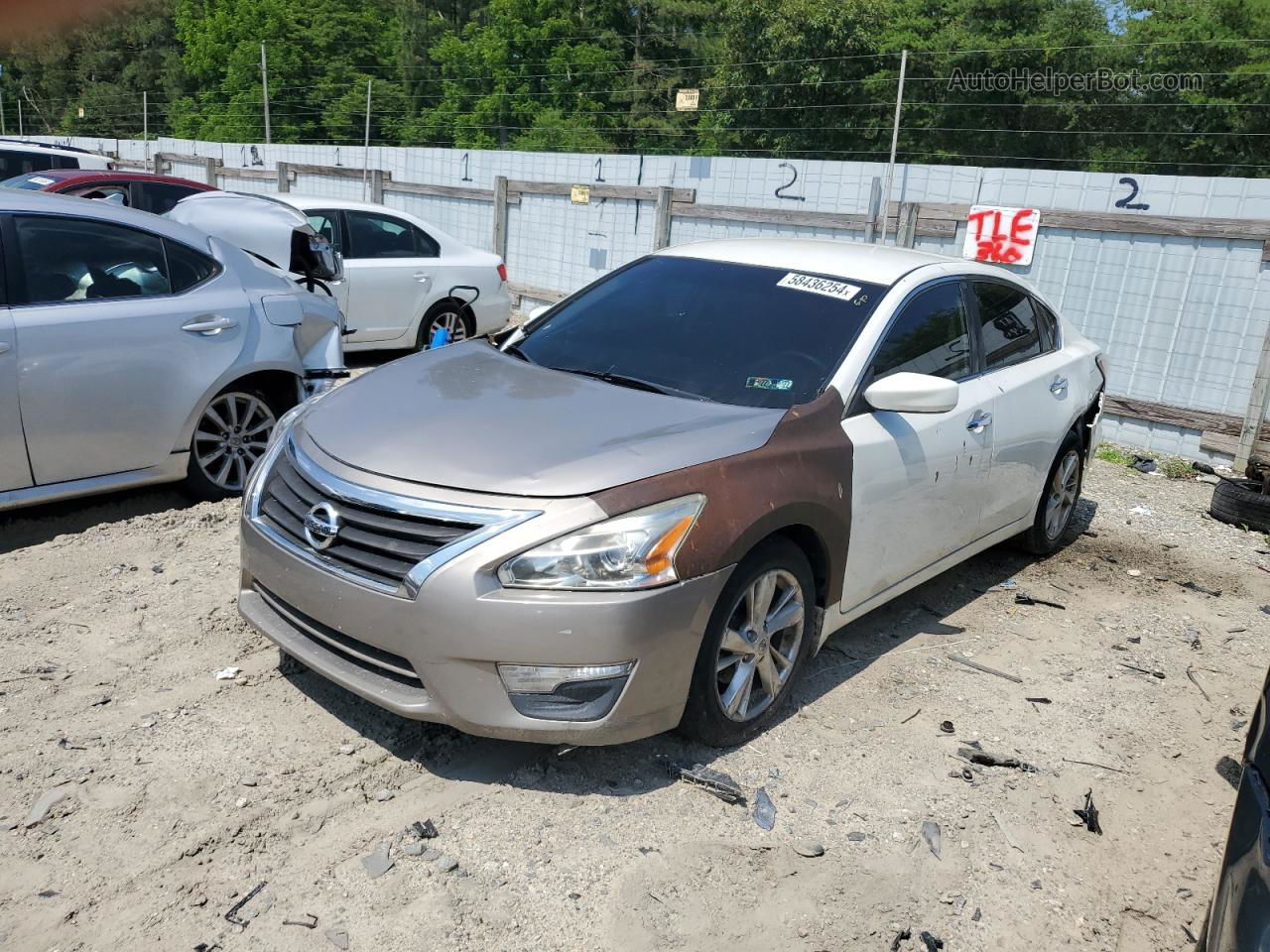 2015 Nissan Altima 2.5 White vin: 1N4AL3AP4FC165099