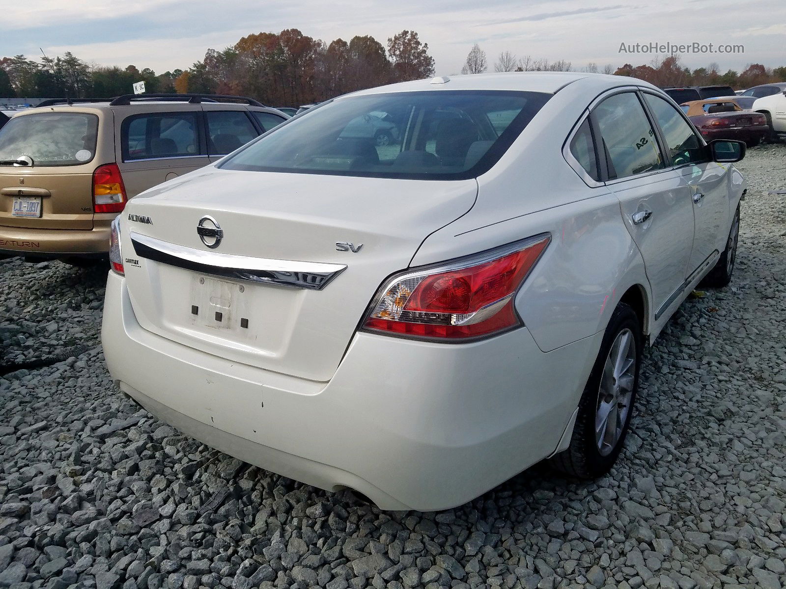 2015 Nissan Altima 2.5 Белый vin: 1N4AL3AP4FC180119