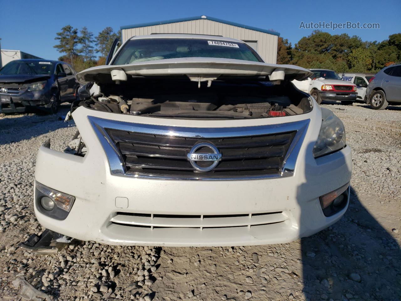 2015 Nissan Altima 2.5 White vin: 1N4AL3AP4FN343579