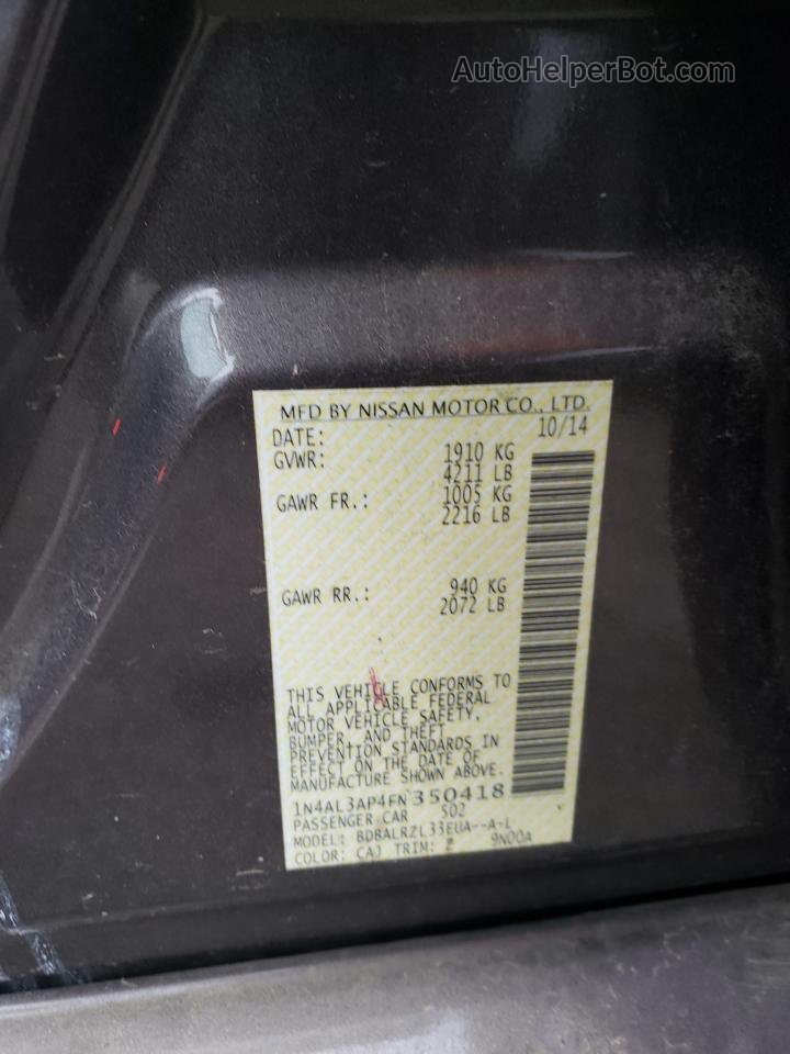 2015 Nissan Altima 2.5 Tan vin: 1N4AL3AP4FN350418