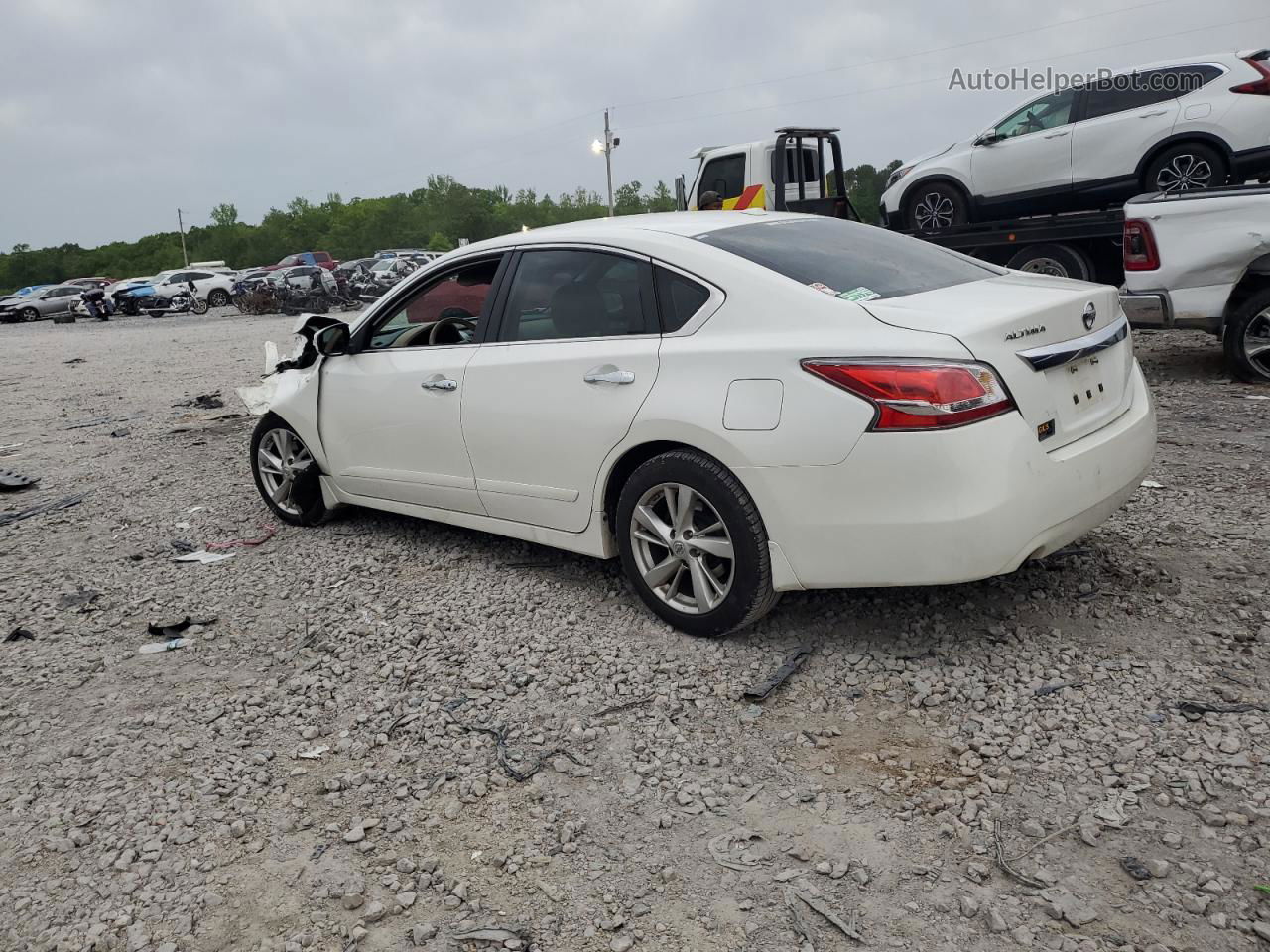 2015 Nissan Altima 2.5 White vin: 1N4AL3AP4FN404462