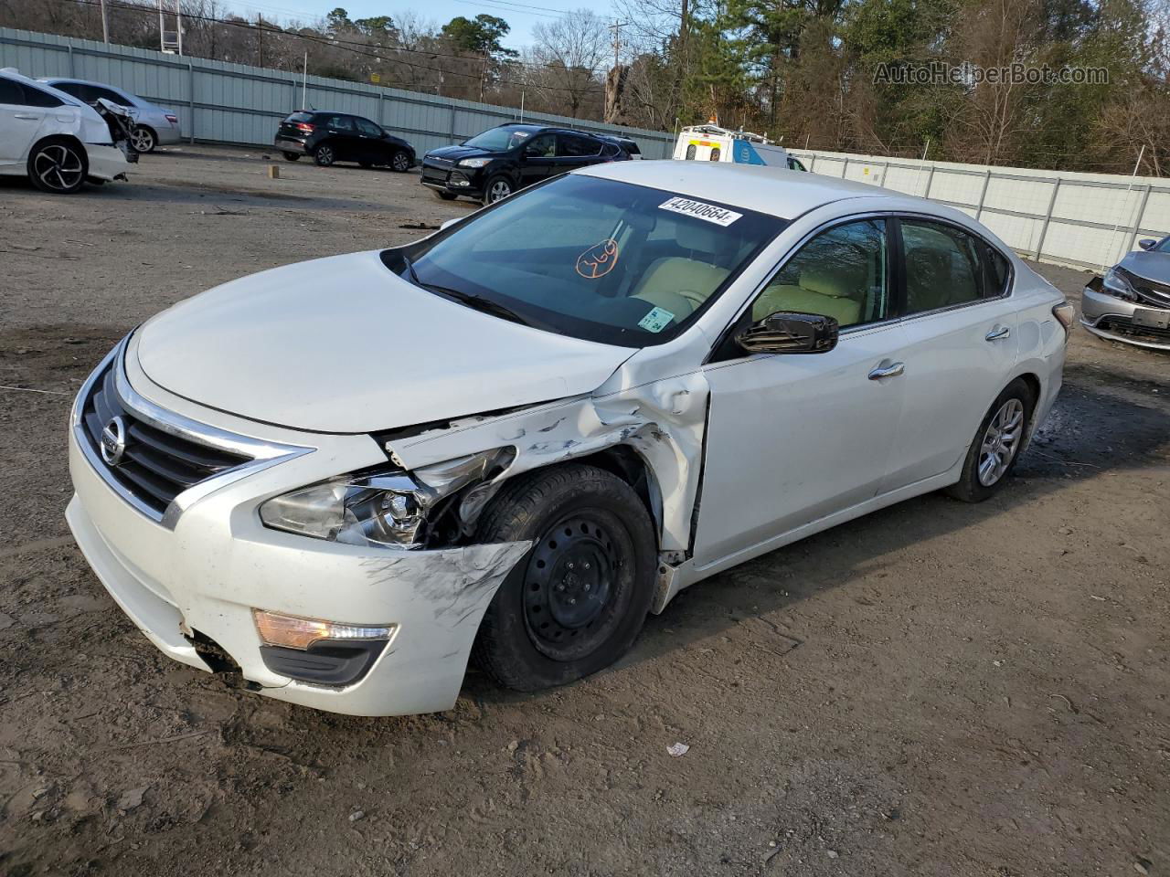 2015 Nissan Altima 2.5 White vin: 1N4AL3AP4FN879268