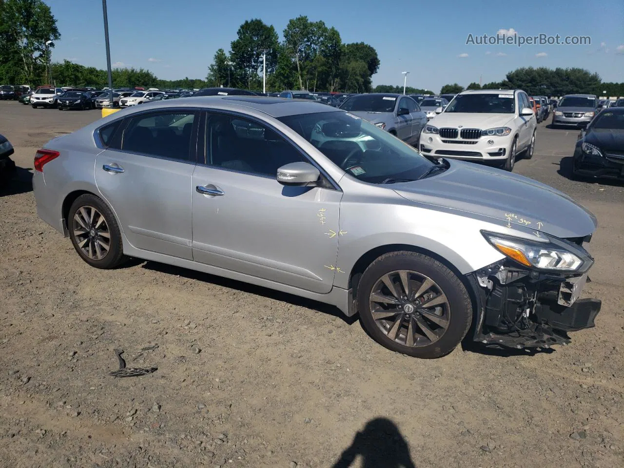 2016 Nissan Altima 2.5 Silver vin: 1N4AL3AP4GC178159