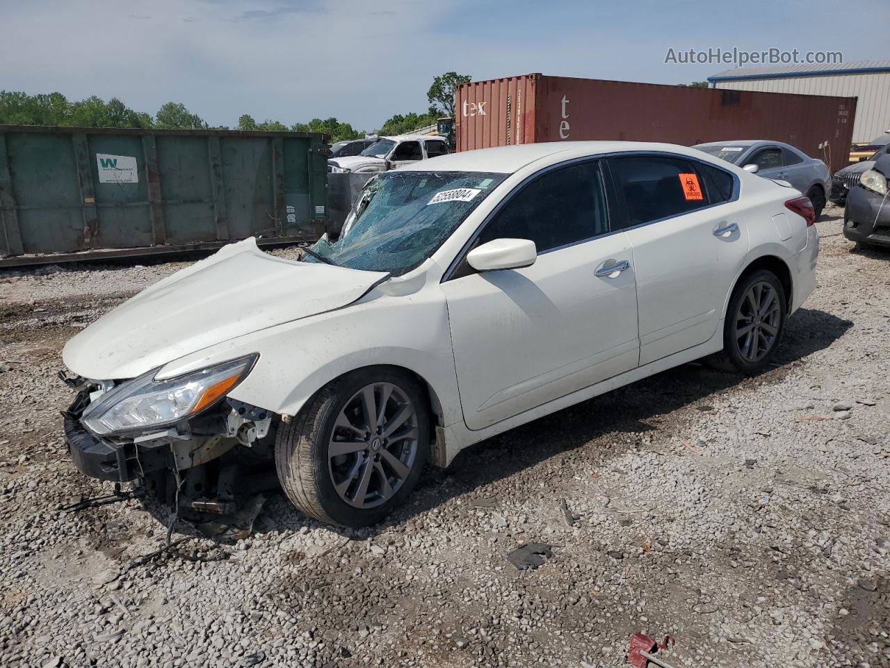 2018 Nissan Altima 2.5 White vin: 1N4AL3AP4JC140440