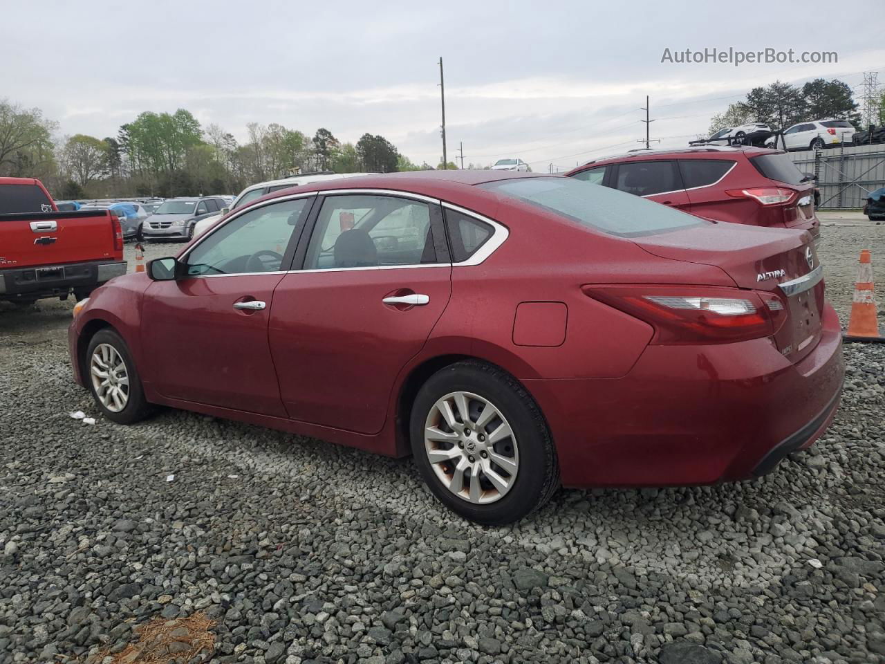 2018 Nissan Altima 2.5 Red vin: 1N4AL3AP4JC175981