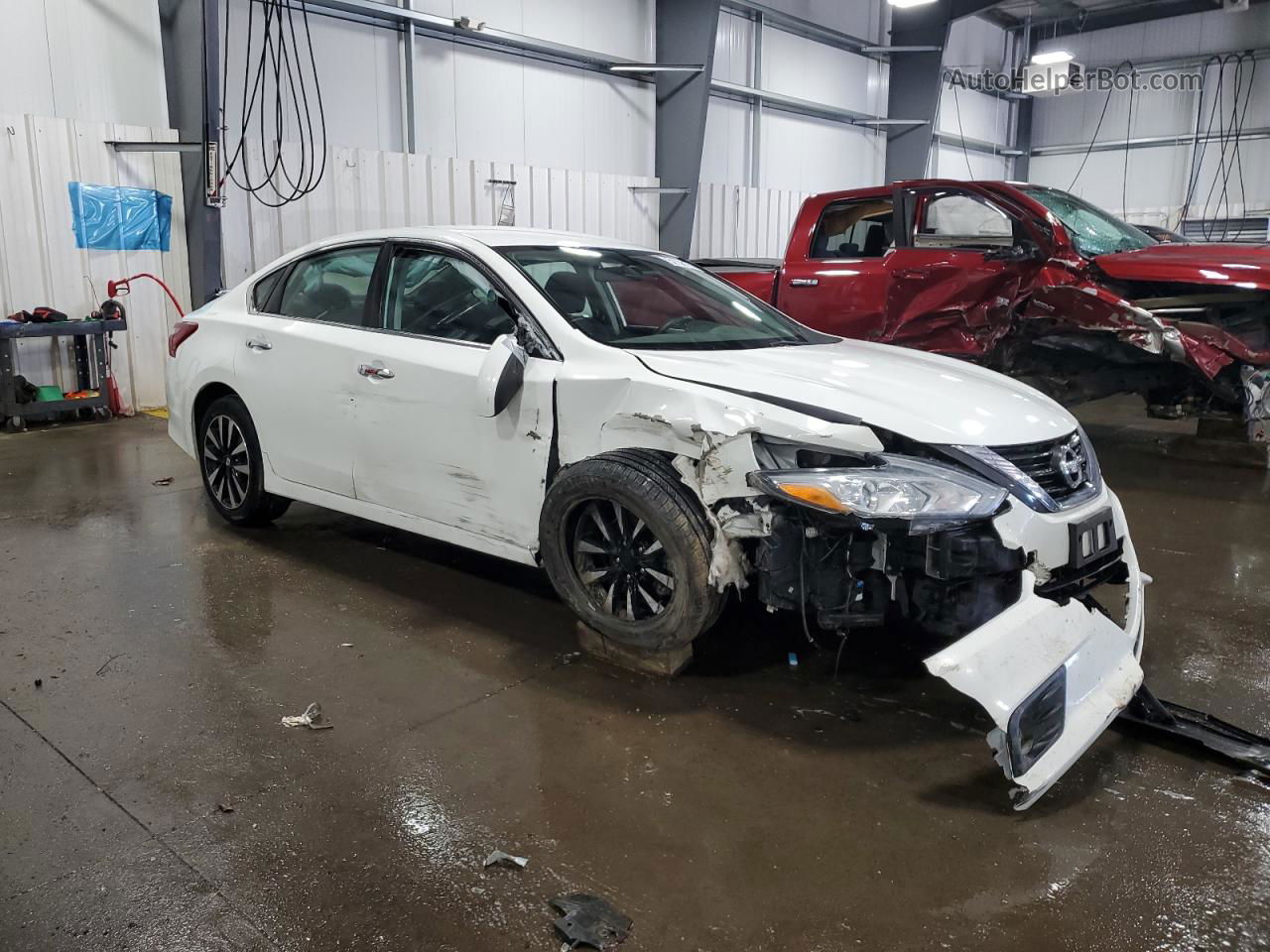 2018 Nissan Altima 2.5 White vin: 1N4AL3AP4JC184986