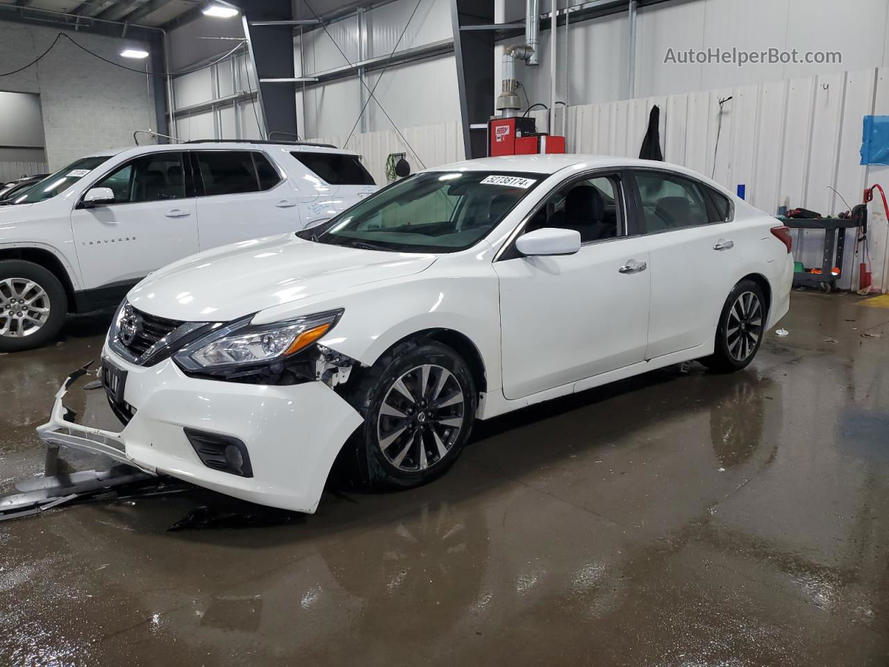 2018 Nissan Altima 2.5 White vin: 1N4AL3AP4JC184986