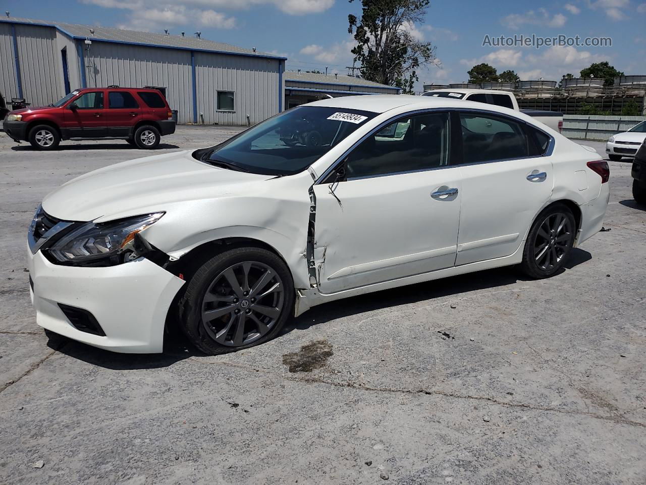 2018 Nissan Altima 2.5 White vin: 1N4AL3AP4JC480171