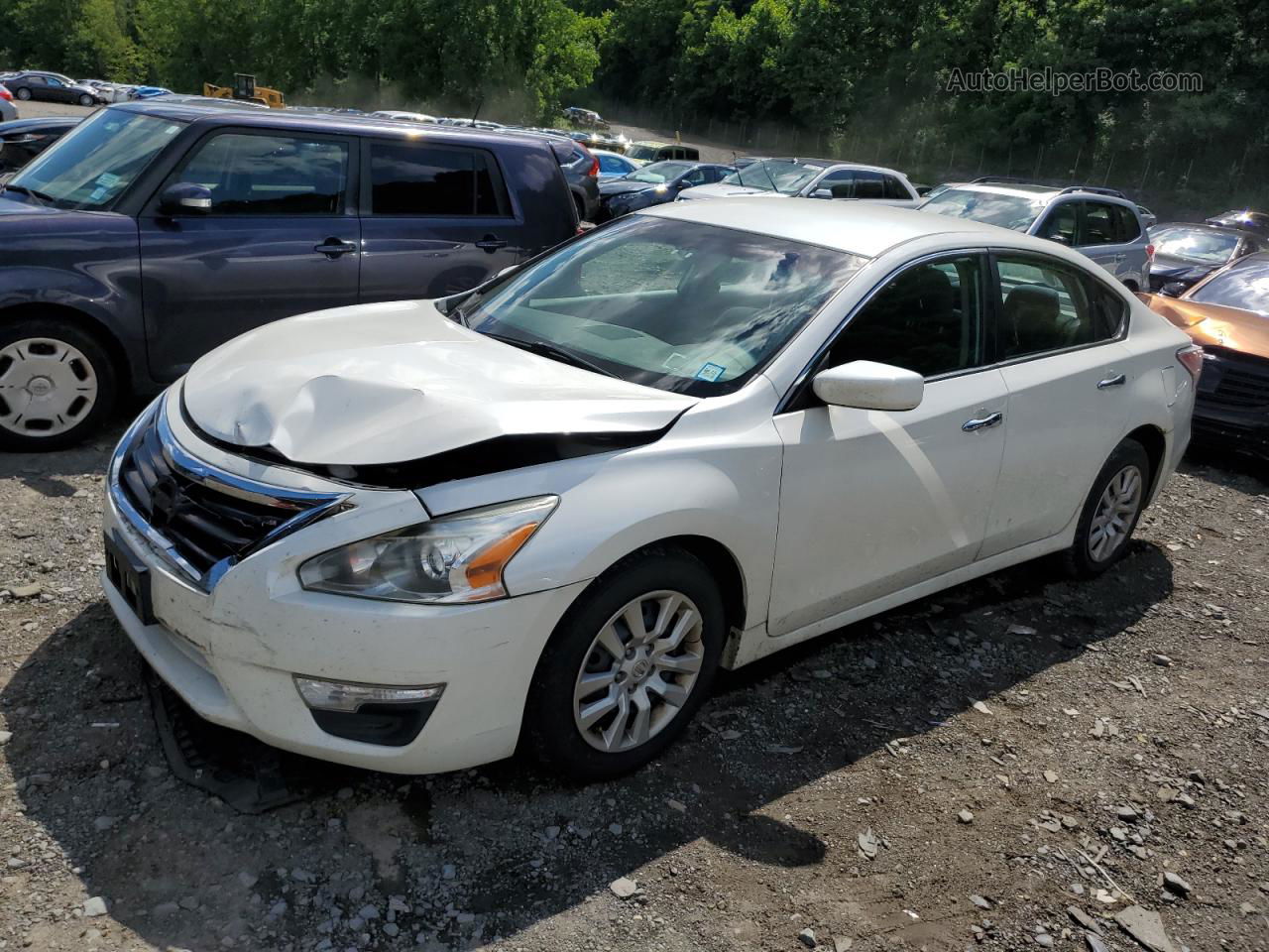 2015 Nissan Altima 2.5 White vin: 1N4AL3AP5FC122665