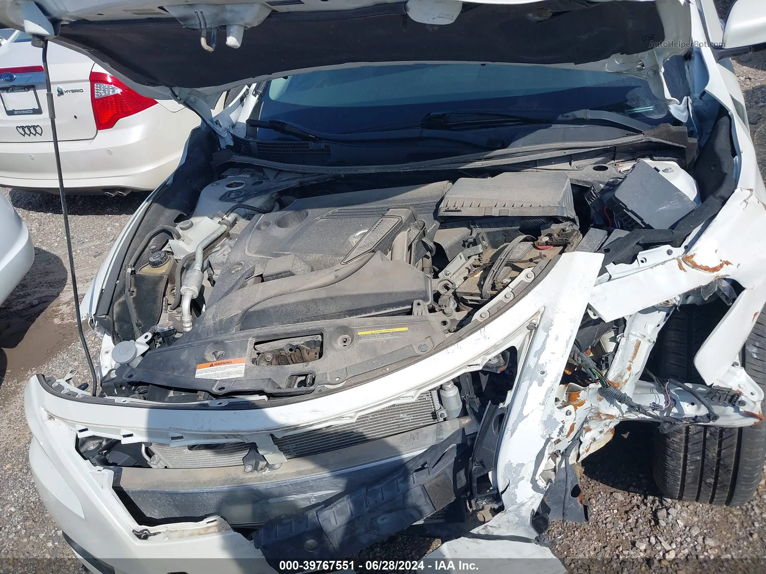 2015 Nissan Altima 2.5 Sv White vin: 1N4AL3AP5FC131107