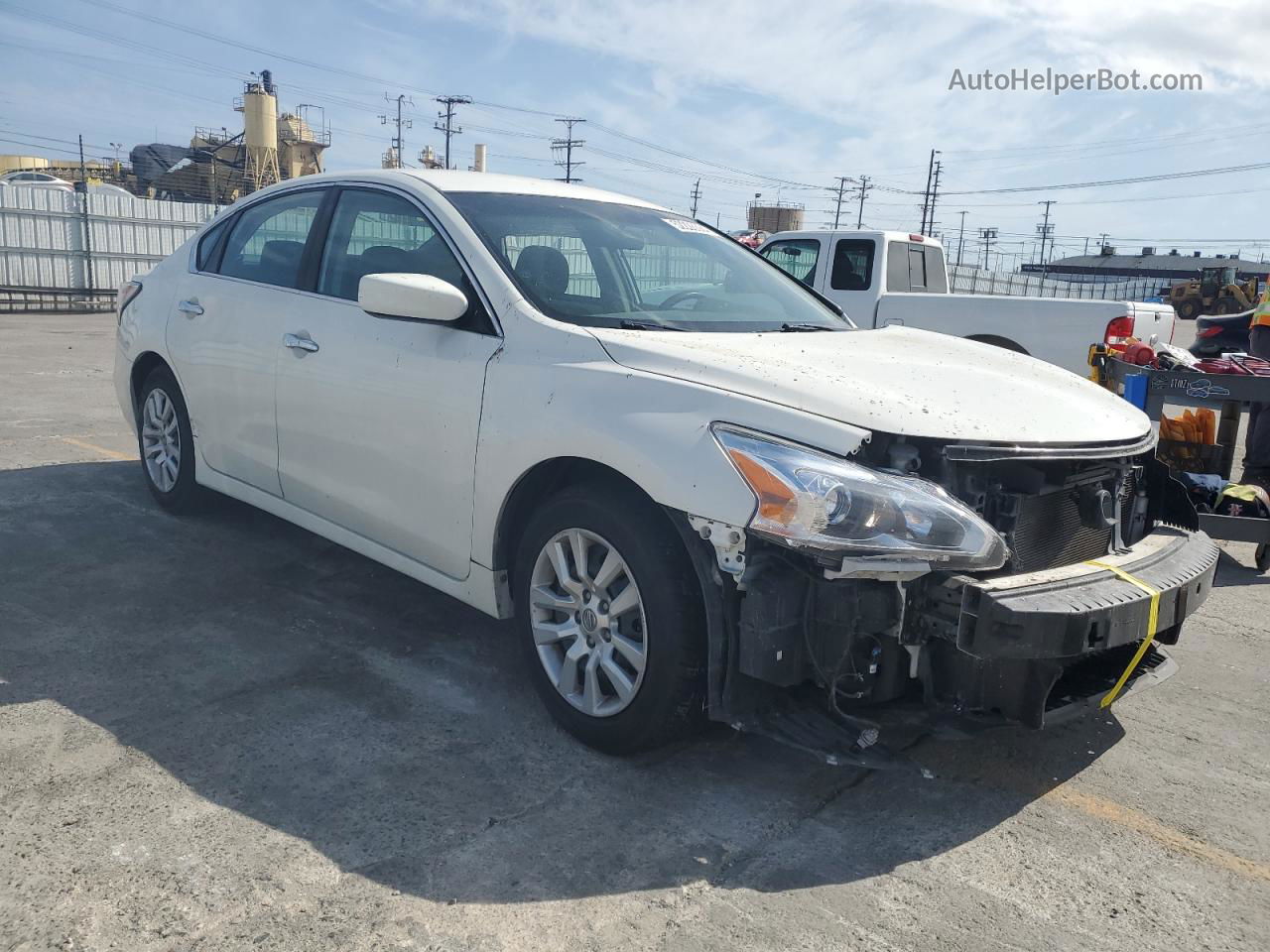 2015 Nissan Altima 2.5 White vin: 1N4AL3AP5FC453682