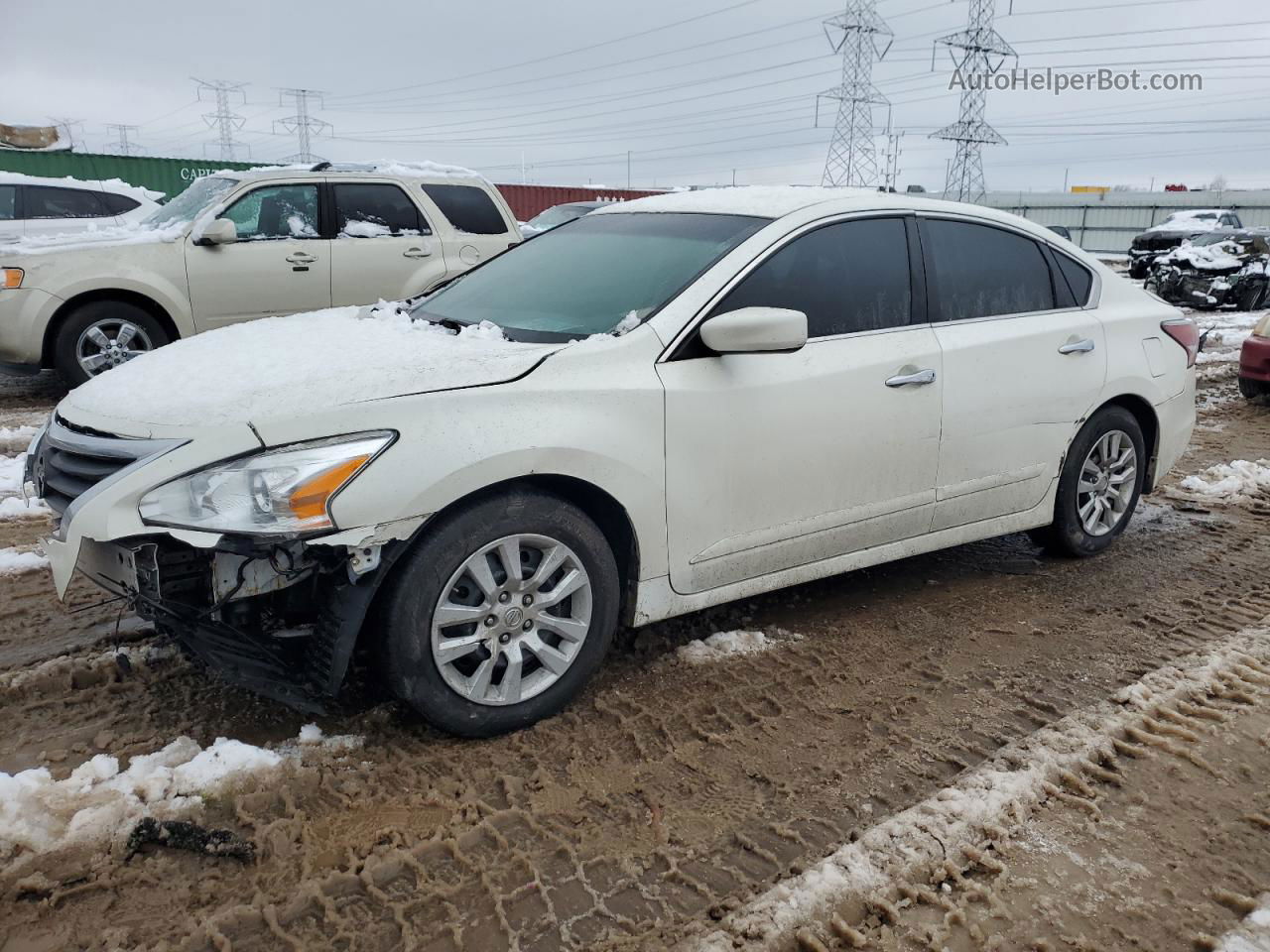 2015 Nissan Altima 2.5 White vin: 1N4AL3AP5FC493616