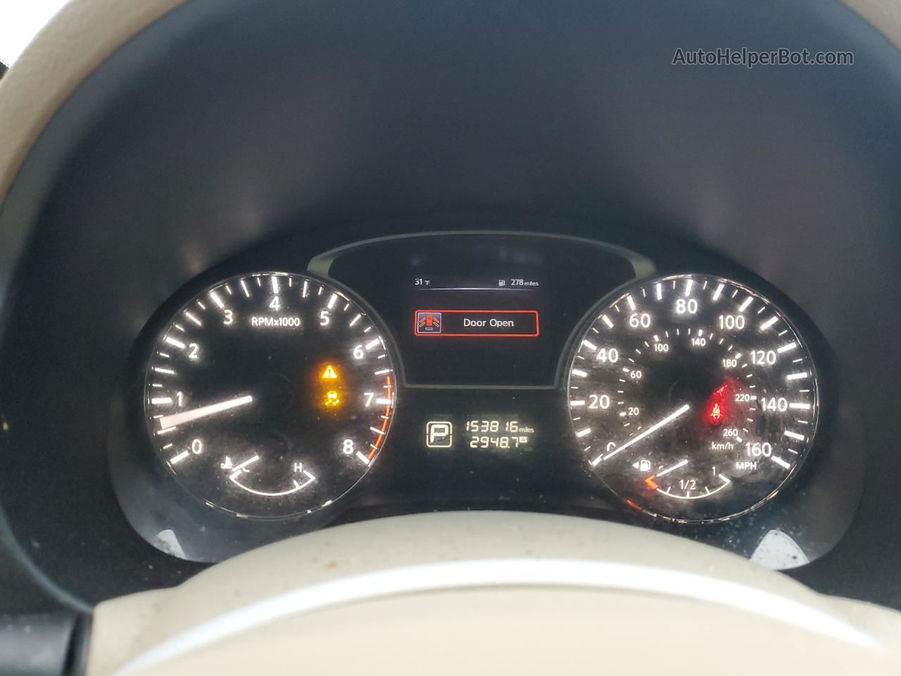 2015 Nissan Altima 2.5 Белый vin: 1N4AL3AP5FC493616