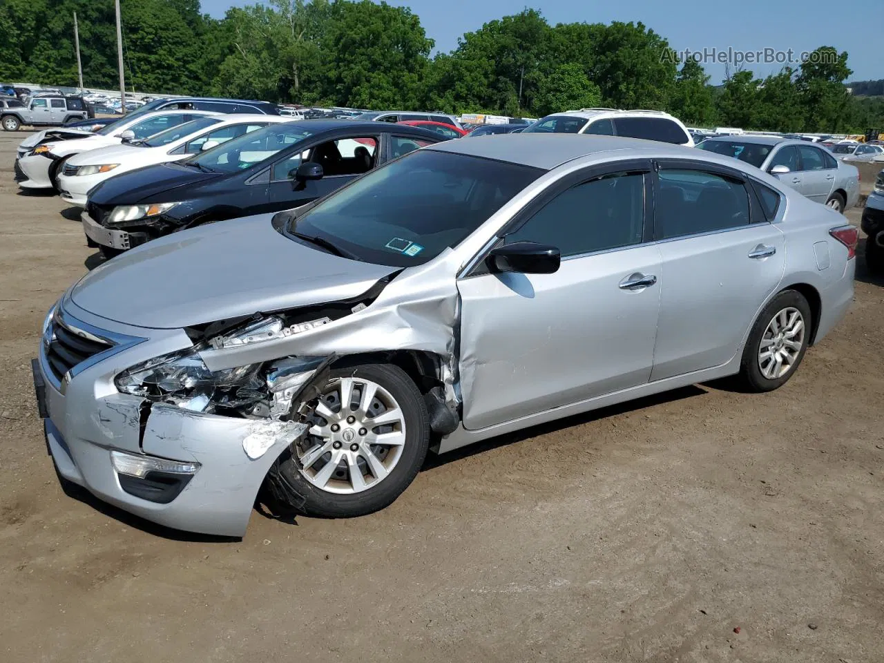 2015 Nissan Altima 2.5 Серебряный vin: 1N4AL3AP5FN322272