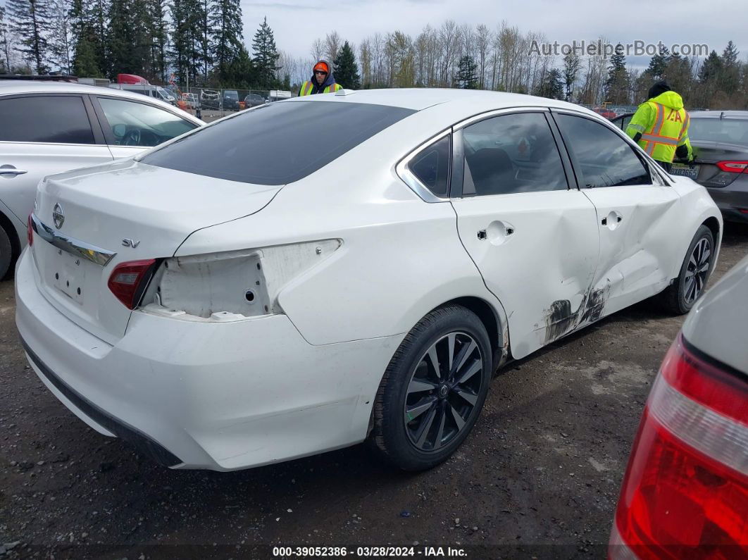 2018 Nissan Altima 2.5 Sv White vin: 1N4AL3AP5JC203397