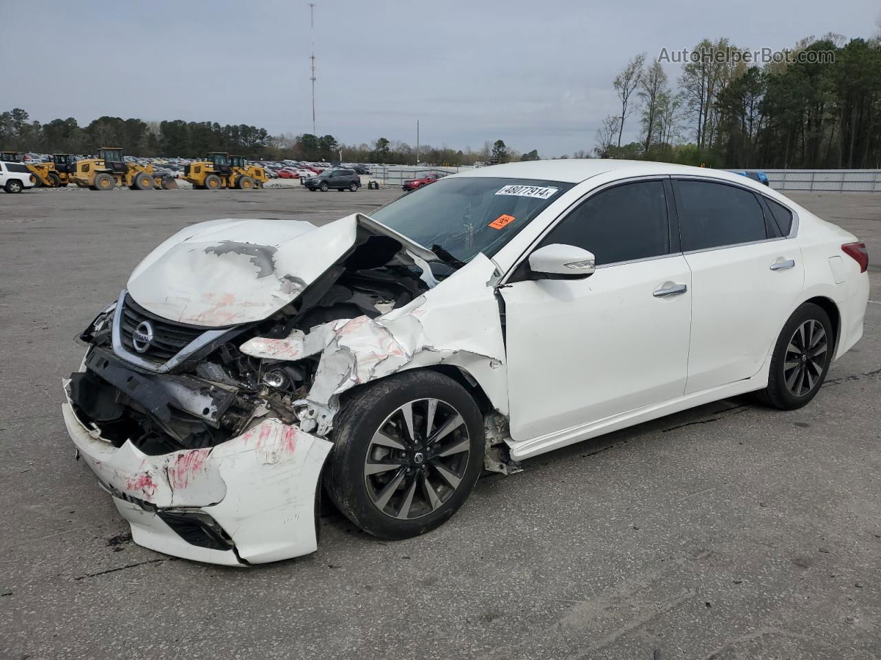 2018 Nissan Altima 2.5 White vin: 1N4AL3AP5JC237730