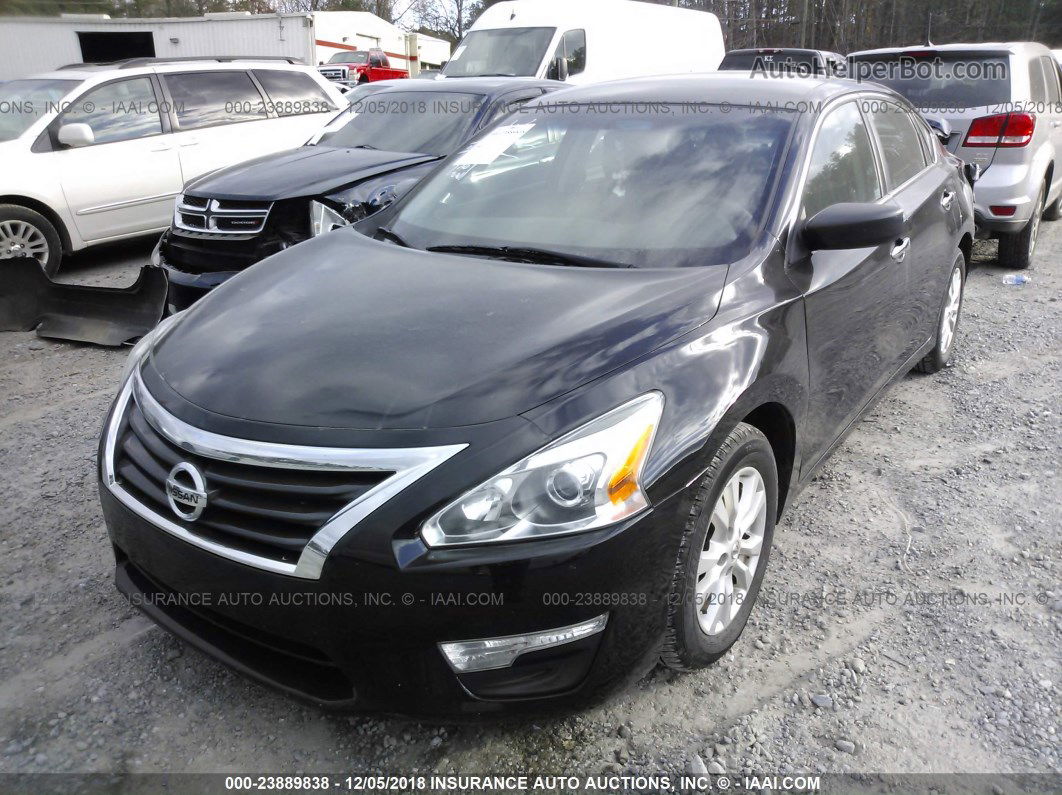 2014 Nissan Altima 2.5 S Black vin: 1N4AL3AP6EC144303