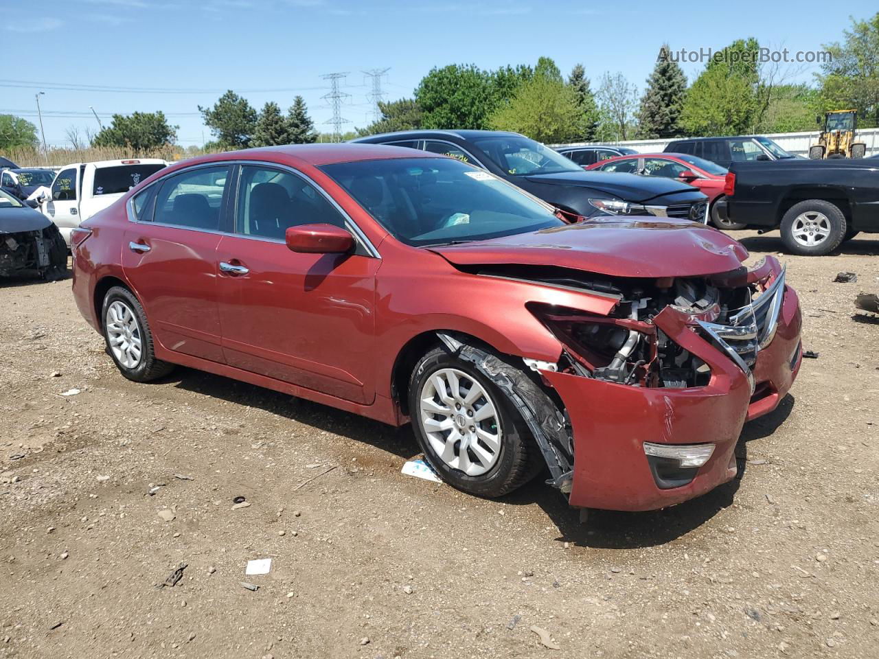 2014 Nissan Altima 2.5 Red vin: 1N4AL3AP6EC146584