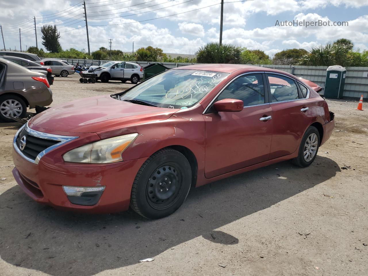 2014 Nissan Altima 2.5 Красный vin: 1N4AL3AP6EC165992