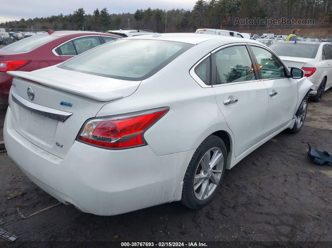 2014 Nissan Altima 2.5 Sv White vin: 1N4AL3AP6EN206884