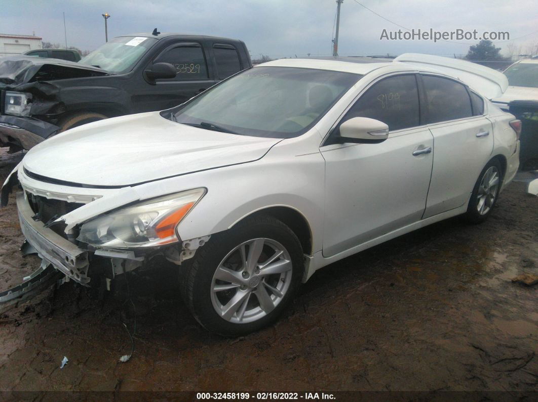 2014 Nissan Altima 2.5 Sv White vin: 1N4AL3AP6EN245474