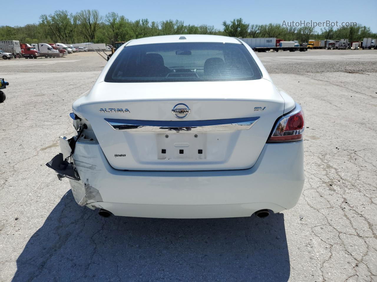 2015 Nissan Altima 2.5 Белый vin: 1N4AL3AP6FC100769