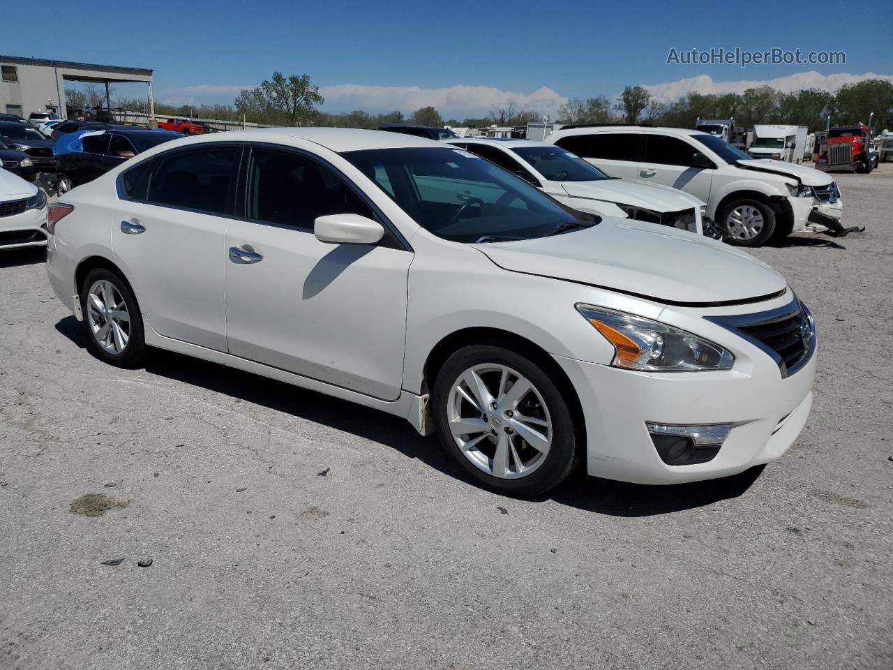 2015 Nissan Altima 2.5 White vin: 1N4AL3AP6FC100769