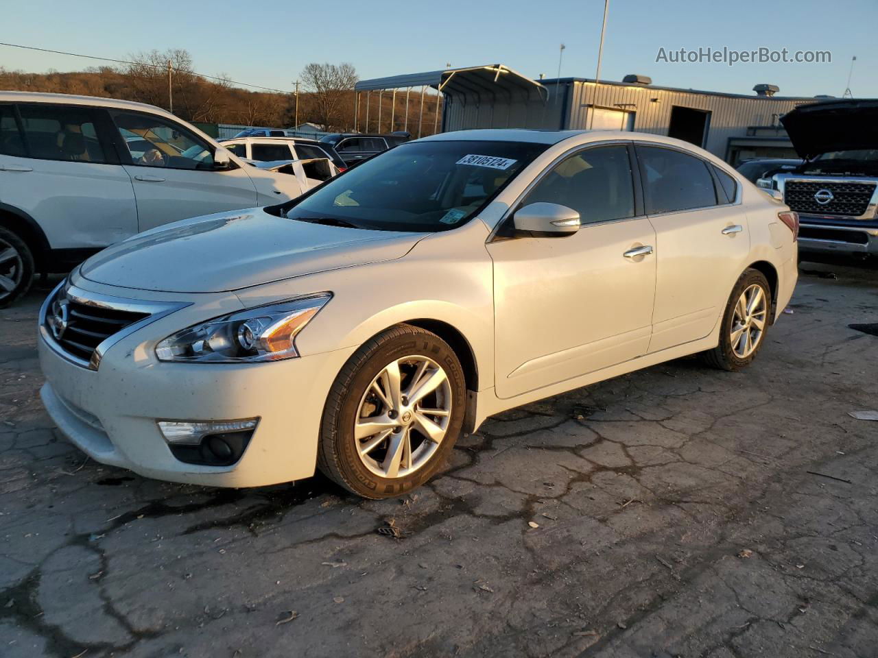 2015 Nissan Altima 2.5 Белый vin: 1N4AL3AP6FC162690