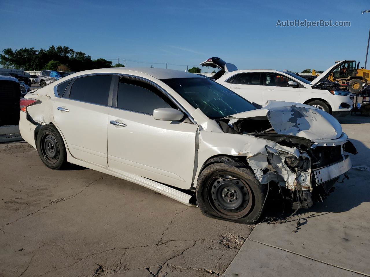 2015 Nissan Altima 2.5 White vin: 1N4AL3AP6FC413420