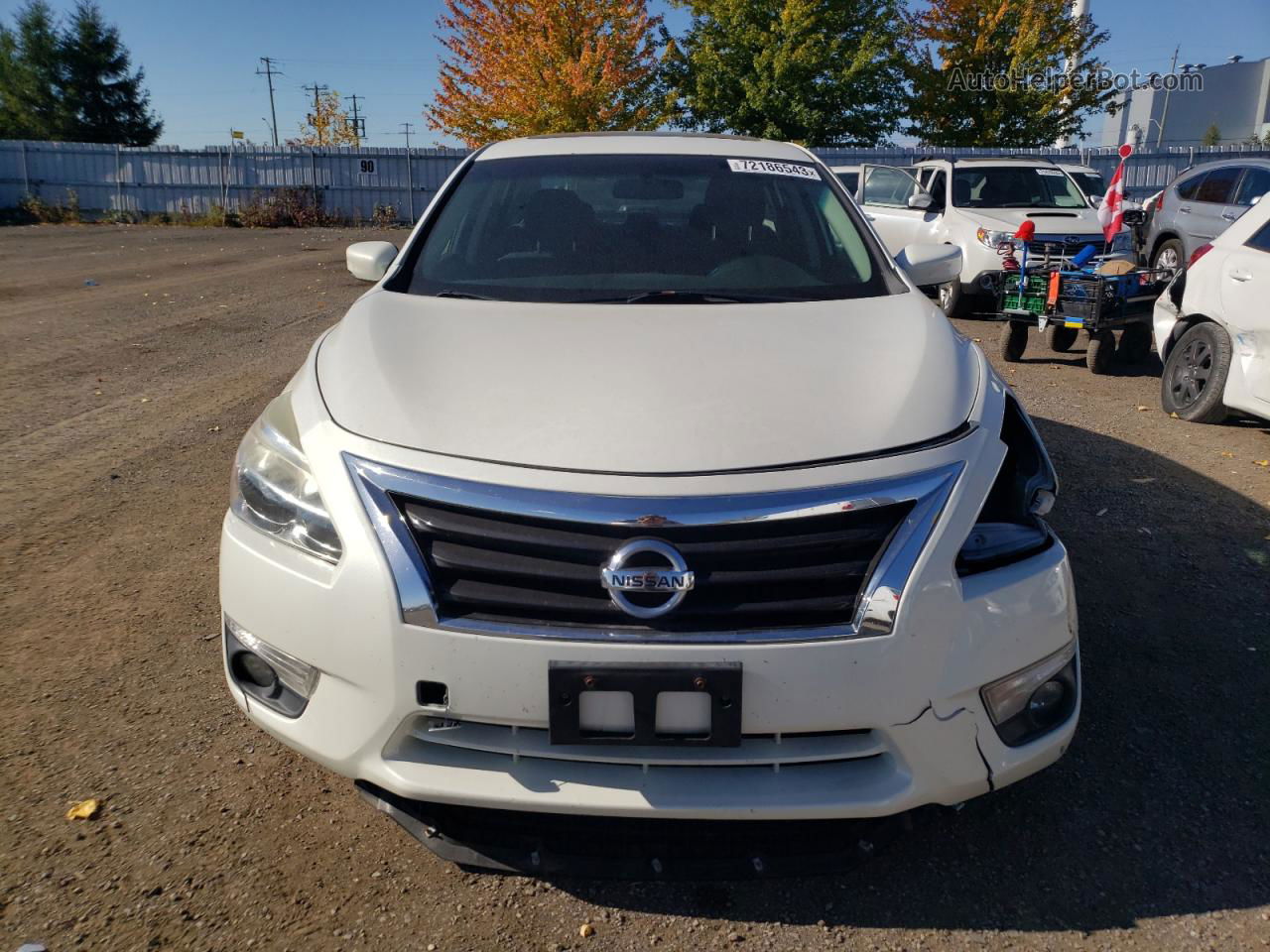 2015 Nissan Altima 2.5 Белый vin: 1N4AL3AP6FN383372