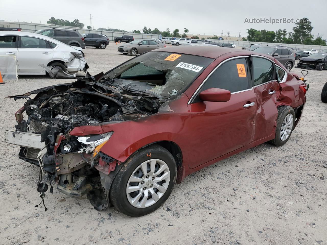 2016 Nissan Altima 2.5 Burgundy vin: 1N4AL3AP6GN333220