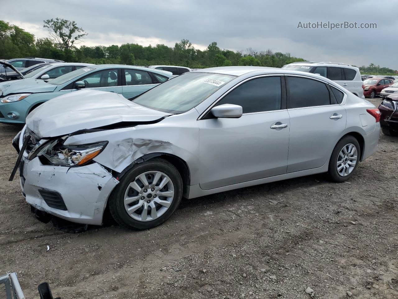 2016 Nissan Altima 2.5 Silver vin: 1N4AL3AP6GN334237